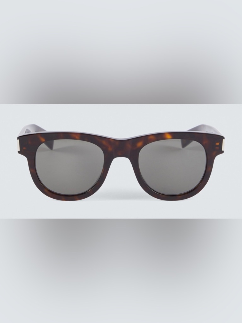 NWT [Saint Laurent] SL 571 Square Brown/Black Tortoise Acetate Luxury Sunglasses - Picture 4 of 12